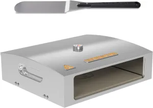 BakerStone Pizza Oven Box Kit With Pizza Stone, Stainless Steel Outdoor Pizza Oven For Gas Grill, B-ADXXX-2