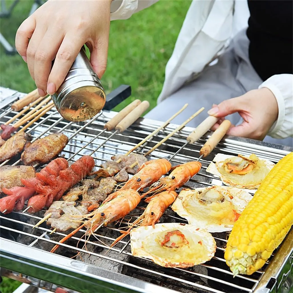 Barbecue Equipment, Outdoor Camping Barbecue Stove Detachable And Foldable Charcoal Grill Rack