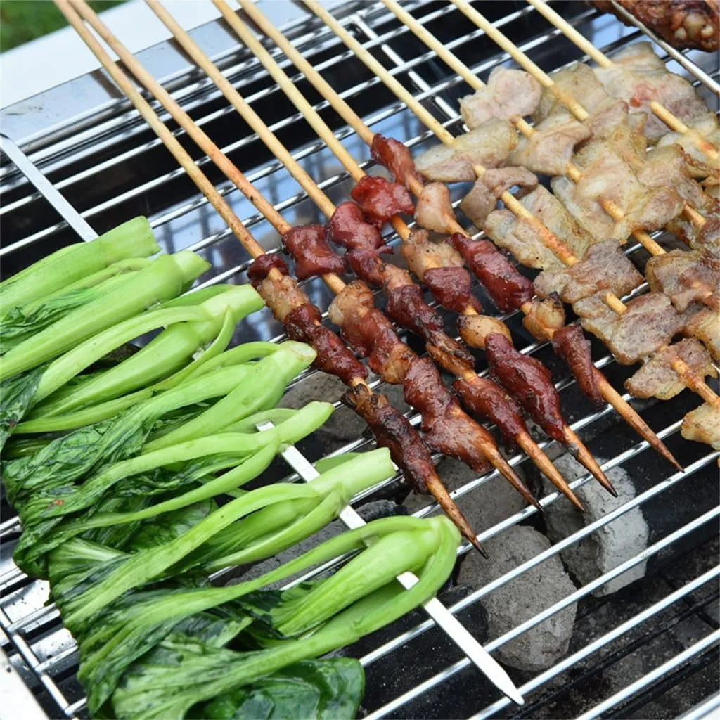 Barbecue Equipment, Outdoor Camping Barbecue Stove Detachable And Foldable Charcoal Grill Rack
