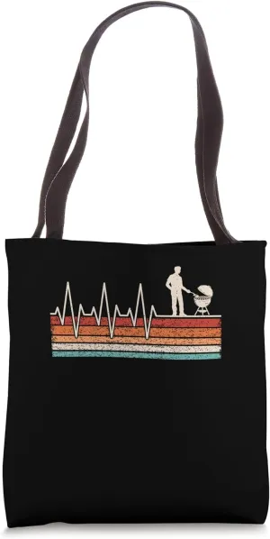barbecue grill heartbeat barbecue master heart rate BBQ barb Tote Bag