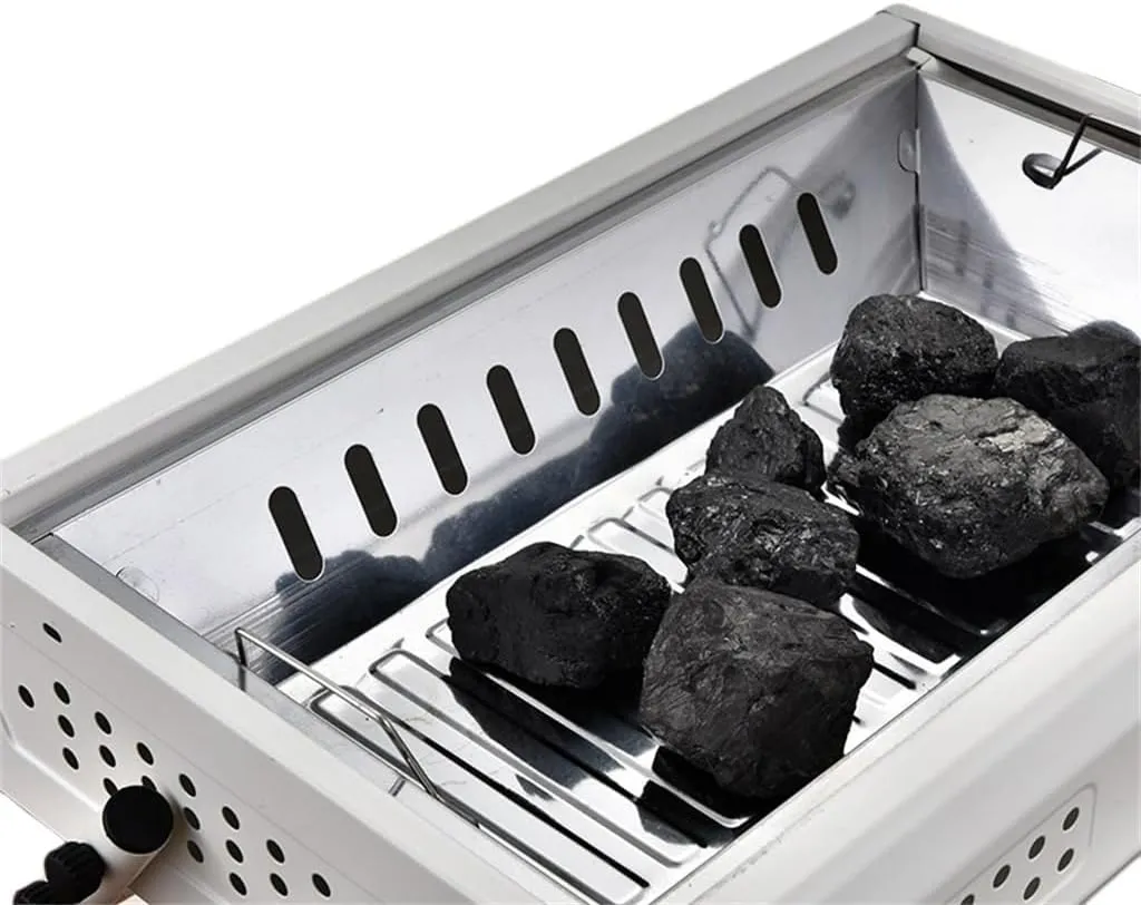 Barbecue Skewers Outdoor Barbecue Grills Camping Foldable Portable Barbecue Grills(Color:E)