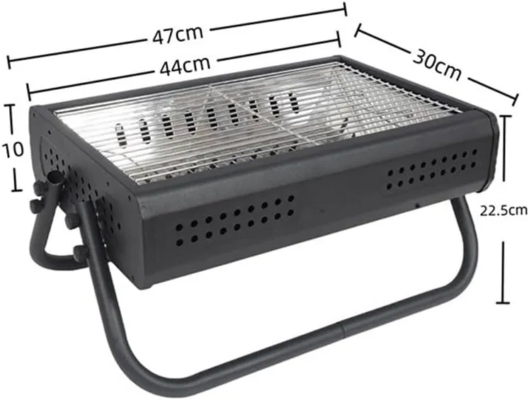 Barbecue Skewers Outdoor Barbecue Grills Camping Foldable Portable Barbecue Grills(Color:E)