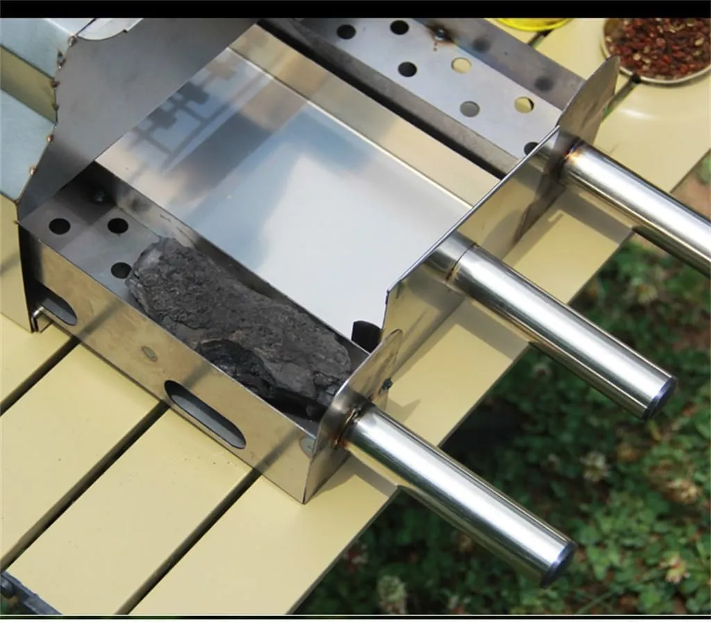 Barbecue Stove Stainless Steel Commercial Smokeless Barbecue Stove Camping Outdoor Barbecue Rack