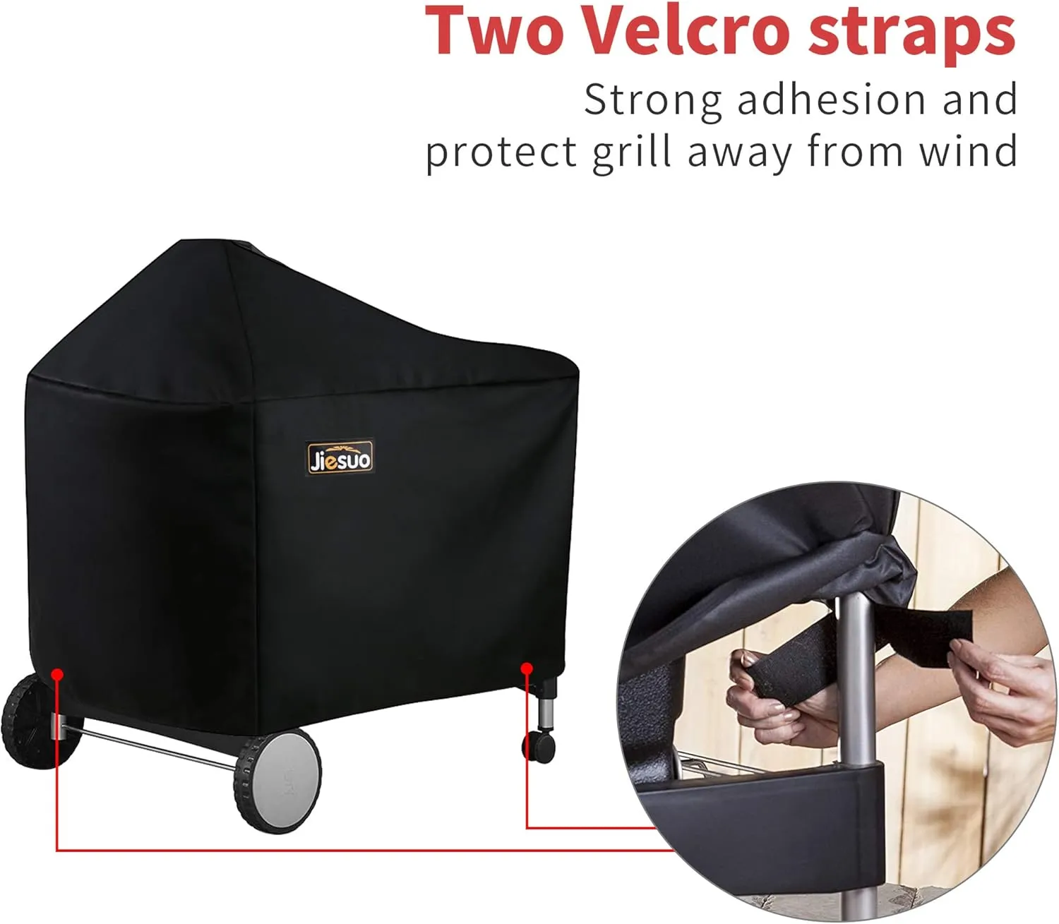 BBQ Grill Cover for Weber Performer Deluxe Charcoal: Heavy Duty Waterproof 22 Inch BBQ Cover for Weber Performer Charcoal Grills