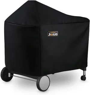 BBQ Grill Cover for Weber Performer Deluxe Charcoal: Heavy Duty Waterproof 22 Inch BBQ Cover for Weber Performer Charcoal Grills