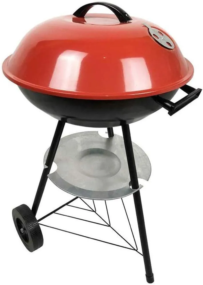 BBQ Grill Portable Charcoal Grill Chrome Exhaust Tray for 5  People Camping Backpacking Picnic Party 44x73 cm