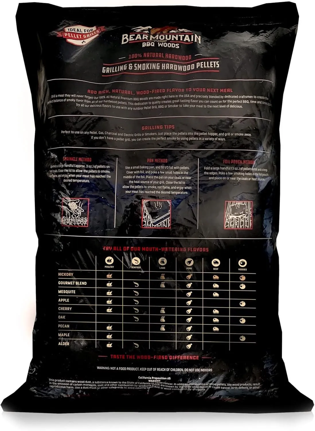 Bear Mountain 2-Pack Wood Pellets for Smoker, Grill & BBQ, 20 Lbs, Gourmet Blend - Premium Hardwood Barbecue Pellets for Indoor and Outdoor Grilling