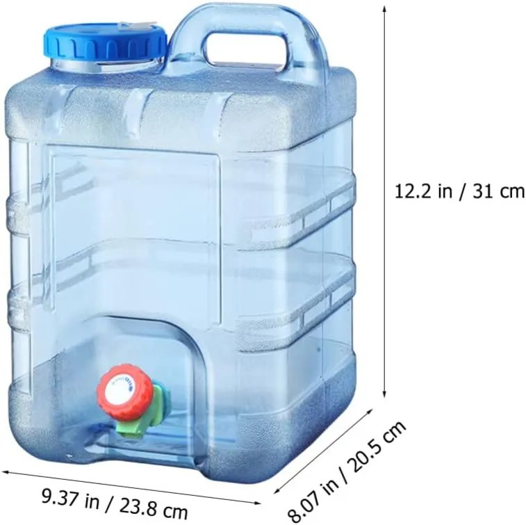 BESPORTBLE 10L Water Tank with Handle, PC Jug Large Capacity Kettle Water Bottle for Outdoor Camping Portable Drinking Water Container Supply
