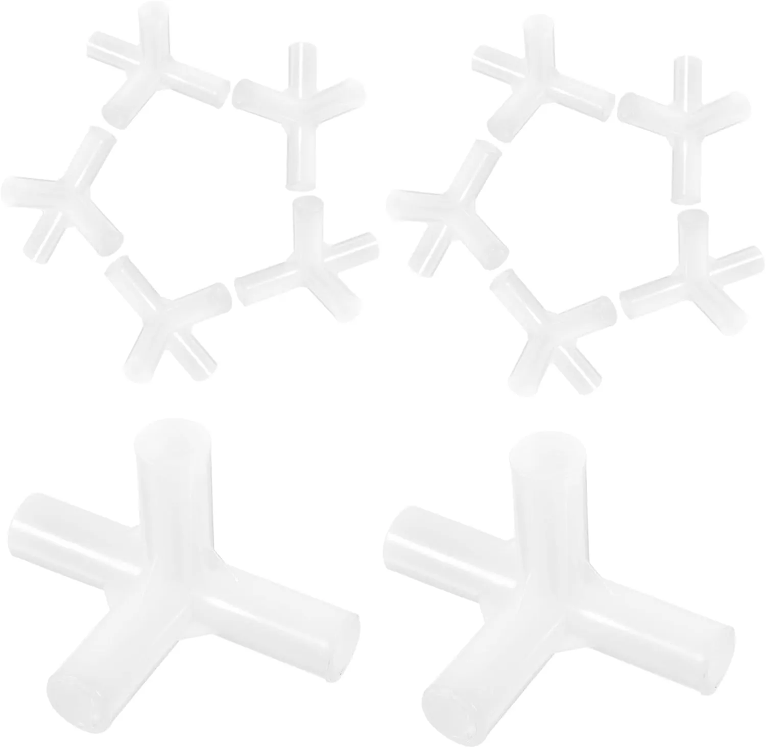 BESPORTBLE Sturdy Tent Rod Connectors 24 Adapters Four-Way Connector Tee for Outdoor Tent Repair Maintenance