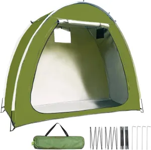 Bike Storage Shed, Outdoor Motorcycle Cover, 82.68x59.06x64.96 Inches Reusable Lightweight Shelter, Portable Storage Solution for Garden Lawn Backyard Patio Camping Equipment Protection