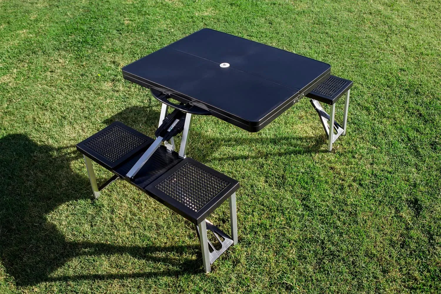 Black Miami Dolphins Field Portable Picnic Table