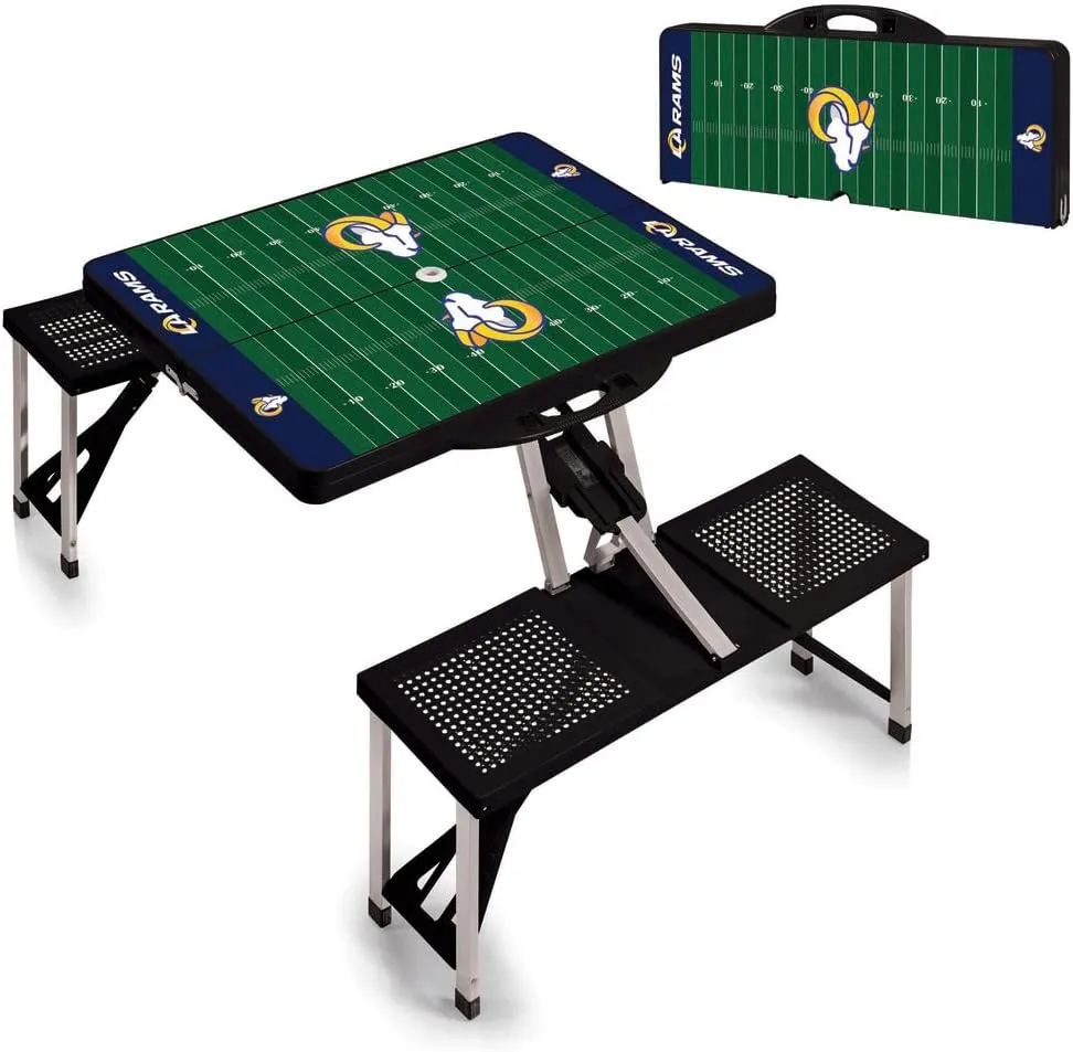 Black Miami Dolphins Field Portable Picnic Table