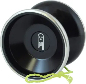 Black Yoyo King Ghost Bi Metal Aluminum and Steel Professional Trick Yoyo with Ball Bearing Axle and Extra String