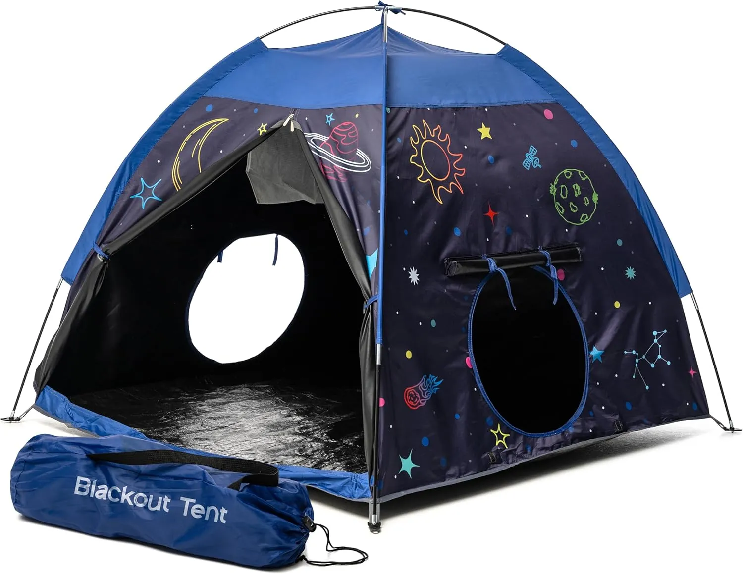 Blackout Sensory Tent for Kids with Autism - 51"x 51"x 40" Calming Corner, Easy to Assemble & Durable with Clear Phone Pocket and Mesh Storage – Ideal for SPD, ADHD & Autistic Children