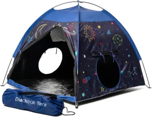 Blackout Sensory Tent for Kids with Autism - 51"x 51"x 40" Calming Corner, Easy to Assemble & Durable with Clear Phone Pocket and Mesh Storage – Ideal for SPD, ADHD & Autistic Children