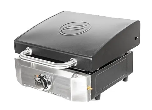 Blackstone 1813 Tabletop Griddle with Stainless Steel Front Plate and Hood - 22"