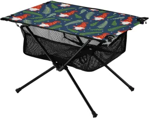 Bolaz Outdoor Folding Portable Picnic Camping Table-Magic Gnomes,Storage Mesh for Camping Gear Accessories, Hiking, Mountaineering, Outdoor Travel