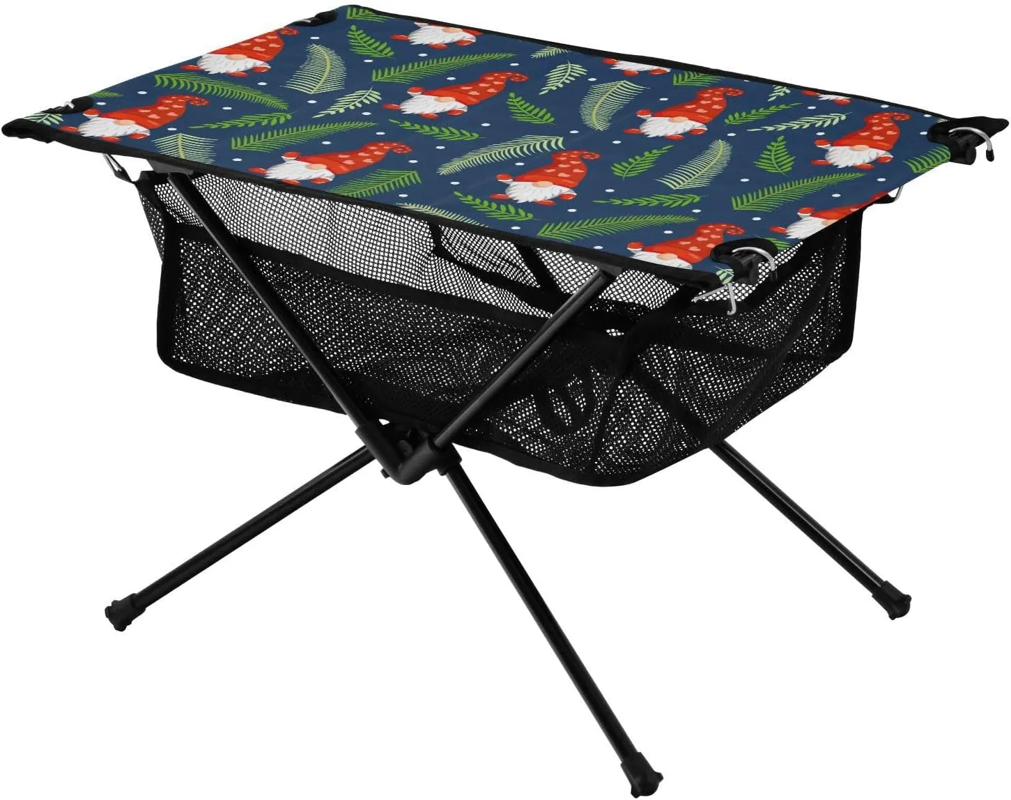 Bolaz Outdoor Folding Portable Picnic Camping Table-Magic Gnomes,Storage Mesh for Camping Gear Accessories, Hiking, Mountaineering, Outdoor Travel