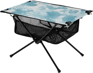 Bolaz Outdoor Folding Portable Picnic Camping Table-Watercolor Floral23,Storage Mesh for Camping Gear Accessories, Hiking, Mountaineering, Outdoor Travel