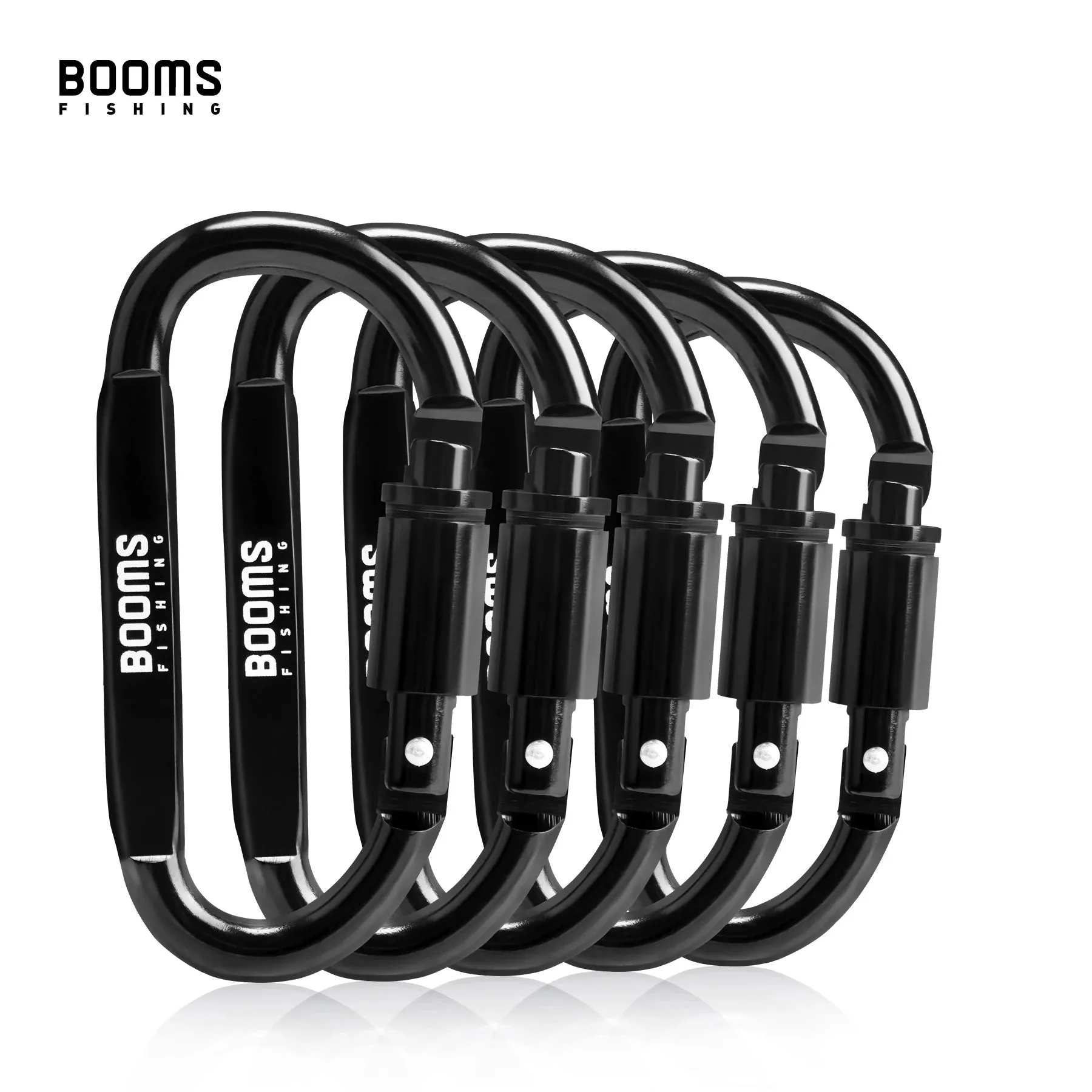Booms Fishing Survival D-Ring Carabiner Clip - Secure and Versatile Outdoor Equipment
