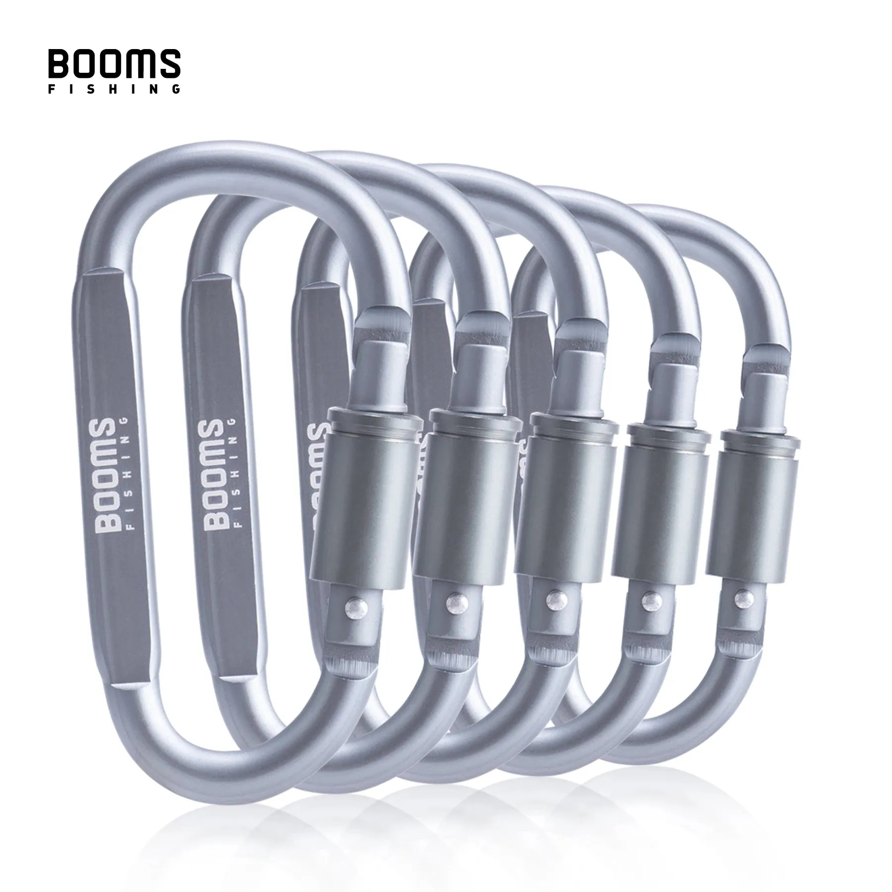 Booms Fishing Survival D-Ring Carabiner Clip - Secure and Versatile Outdoor Equipment