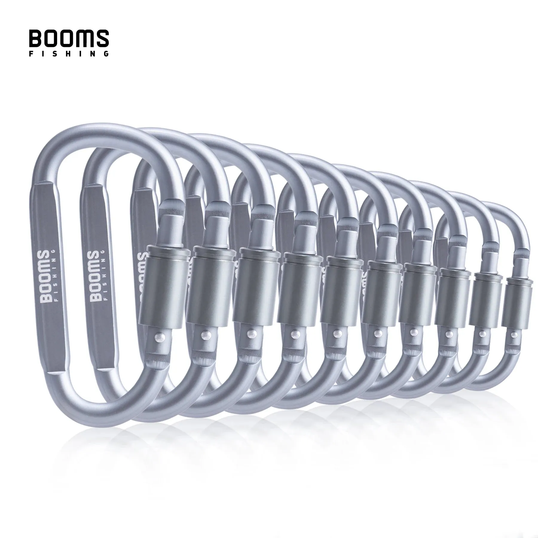 Booms Fishing Survival D-Ring Carabiner Clip - Secure and Versatile Outdoor Equipment