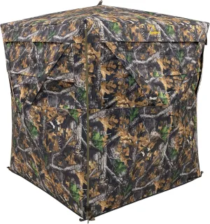 Browning Elude Tent Hunting Blind Featuring 360 Degree Windows with Silent Curtains, Durable Fiberglass Poles, Easy Set Up/Take Down, and Shoulder Carry Bag