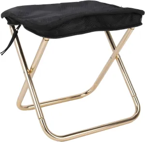 Camping Chair Aluminum Alloy Folding Lightweight Stool 10.4 Inch Outdoor Camping Fishing Hiking BBQ Ultra Portable Stool