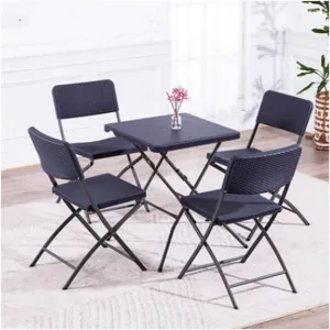 Camping Folding Table Square Folding Table Metal Legs TV Game Snack Dinner Foldable Laptop Stand Tailgate Table Multi -Purpose Easy Transport Multifunctional Table for Picnic Backyards Beach ( Color :