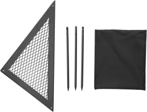 Camping Grill, Korean Bbq Grill,Outdoor Camping Wrought Iron Triangle Net Table - Portable Barbecue Wrought Iron Triangle Rack for Camping and Picnics