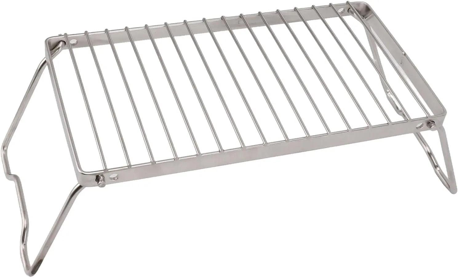 Camping Grille Small Folding Barbecue Grill Stainless Steel Adjustable Height Camping Cooking Rack Outdoor Suitable for Hiking Picnicking