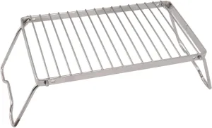 Camping Grille Small Folding Barbecue Grill Stainless Steel Adjustable Height Camping Cooking Rack Outdoor Suitable for Hiking Picnicking