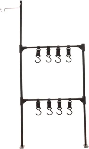 Camping Hangable Rack Aluminum Camping Table Light Stand Multipurpose Hanger for Easy Setup