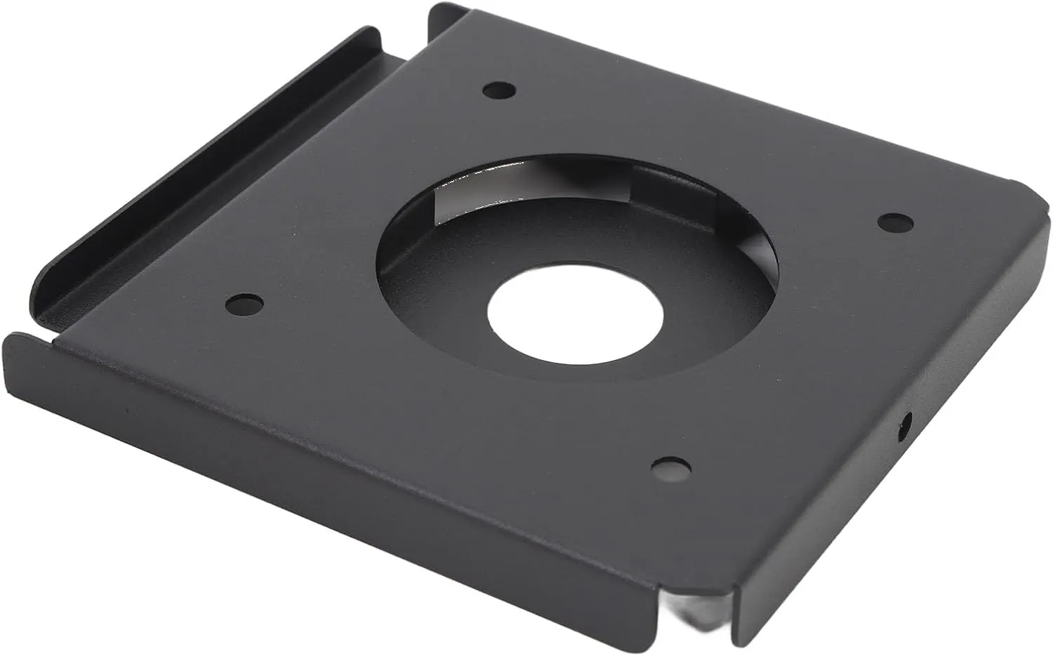 Camping IGT Table Board, Thickened Carbon Steel Easy Side Mounting Water Dispenser Mounting Plate Stable Structure IGT Water Pump Base for Electric Water Pumps Smaller Than 66 mm