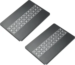 camping moon IGT Top Board Bridge Table Laser Top Board Aluminum 2pcs Black CK-25F-2P