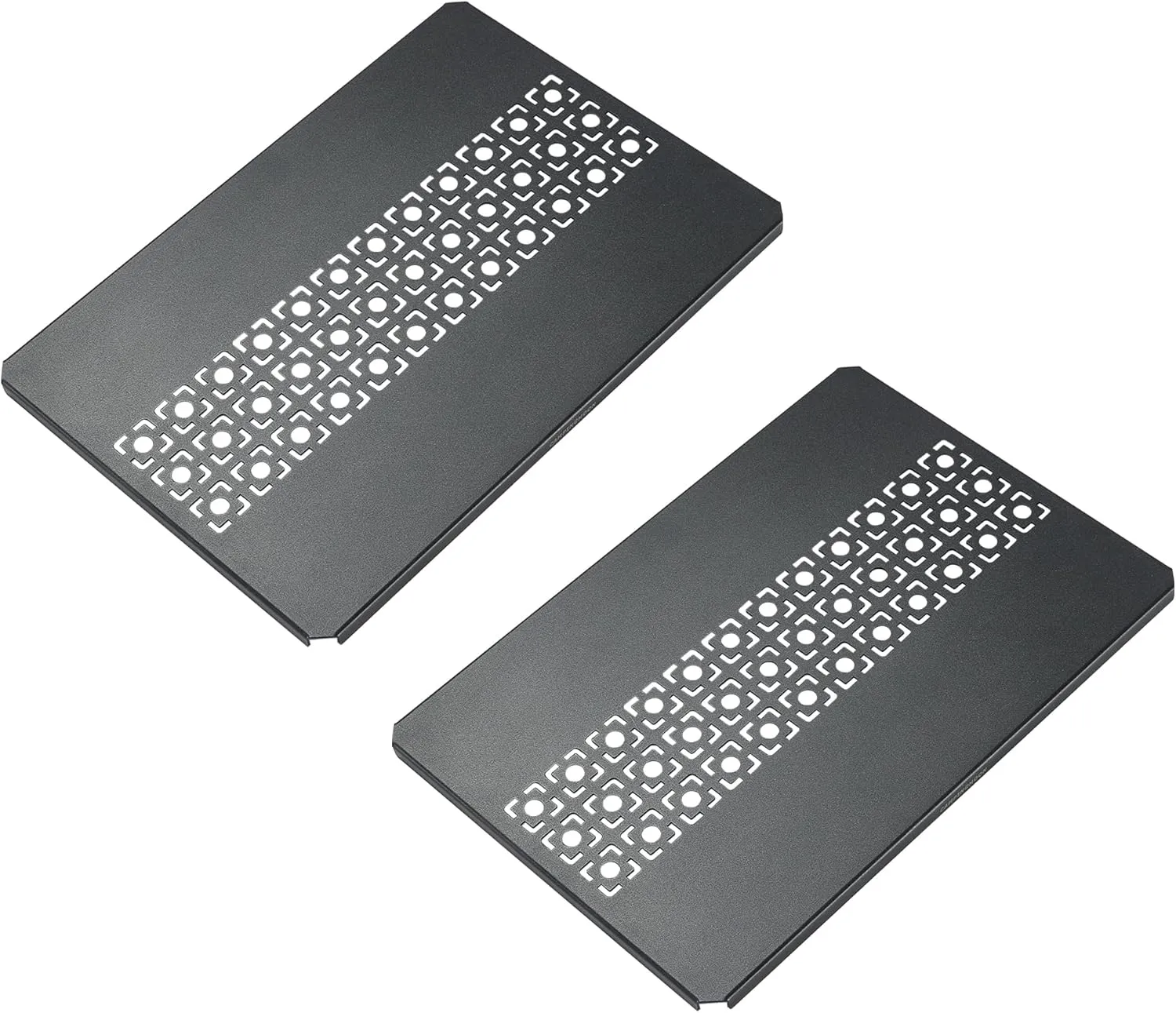camping moon IGT Top Board Bridge Table Laser Top Board Aluminum 2pcs Black CK-25F-2P