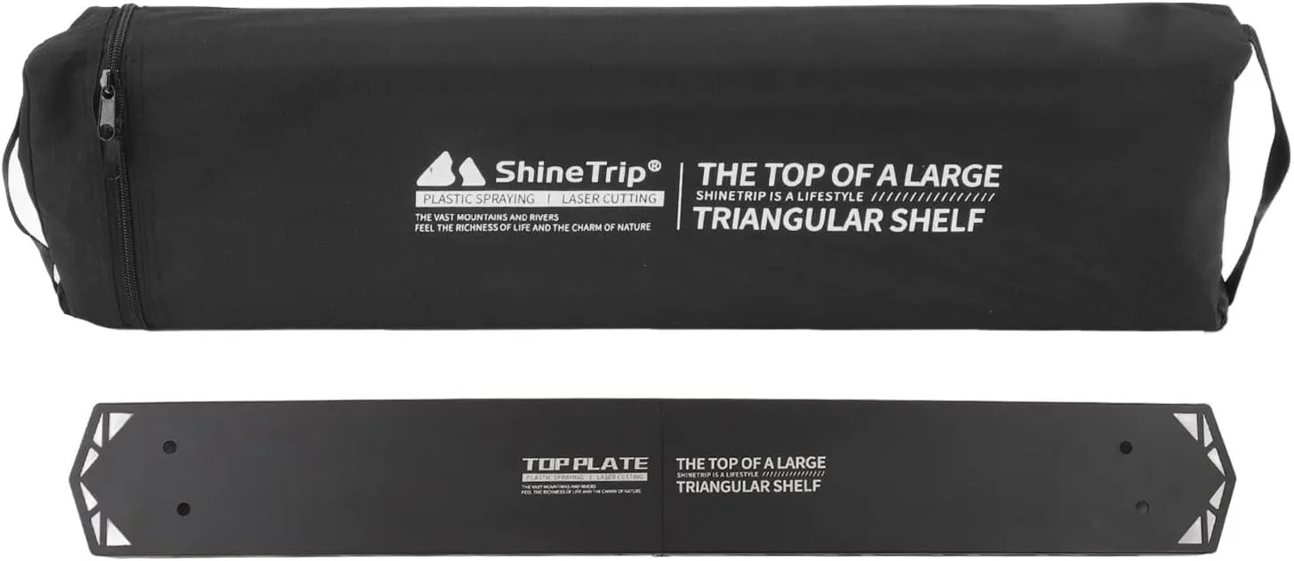 Camping Rack Top Plate Foldable Portable High Strength Aluminum Alloy Outdoor Storage Shelf Plate for Picnic BBQ