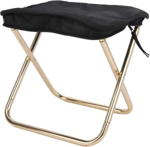 Camping Stool, Mini Portable Folding Stool, Aluminum Alloy Folding Stool Outdoor Camping Fishing Hiking BBQ Portable Stool