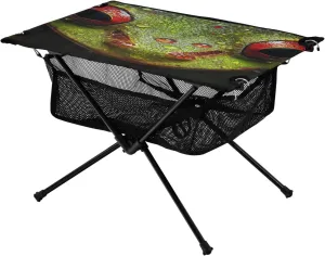 Camping Table Lightweight Portable Folding Table with Mesh Storage Net Eye Tree Frog Animal Ideal for Camping Hiking Beach Picnic Travel Backyard