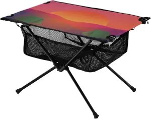 Camping Table Portable Outdoor Folding Table with Storage Mesh for Hiking Picnics BBQ Cooking Dining Kitchen Backpacking Camp