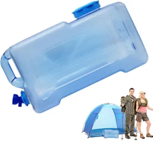 Camping Water Jugs - Portable Water Jugs With Spigot, Cleaning Conveniently Handheld Water Tank | Ergonomic Handles Water Containers Jug, Camping Water Storage Carrier For Camping, Travelling