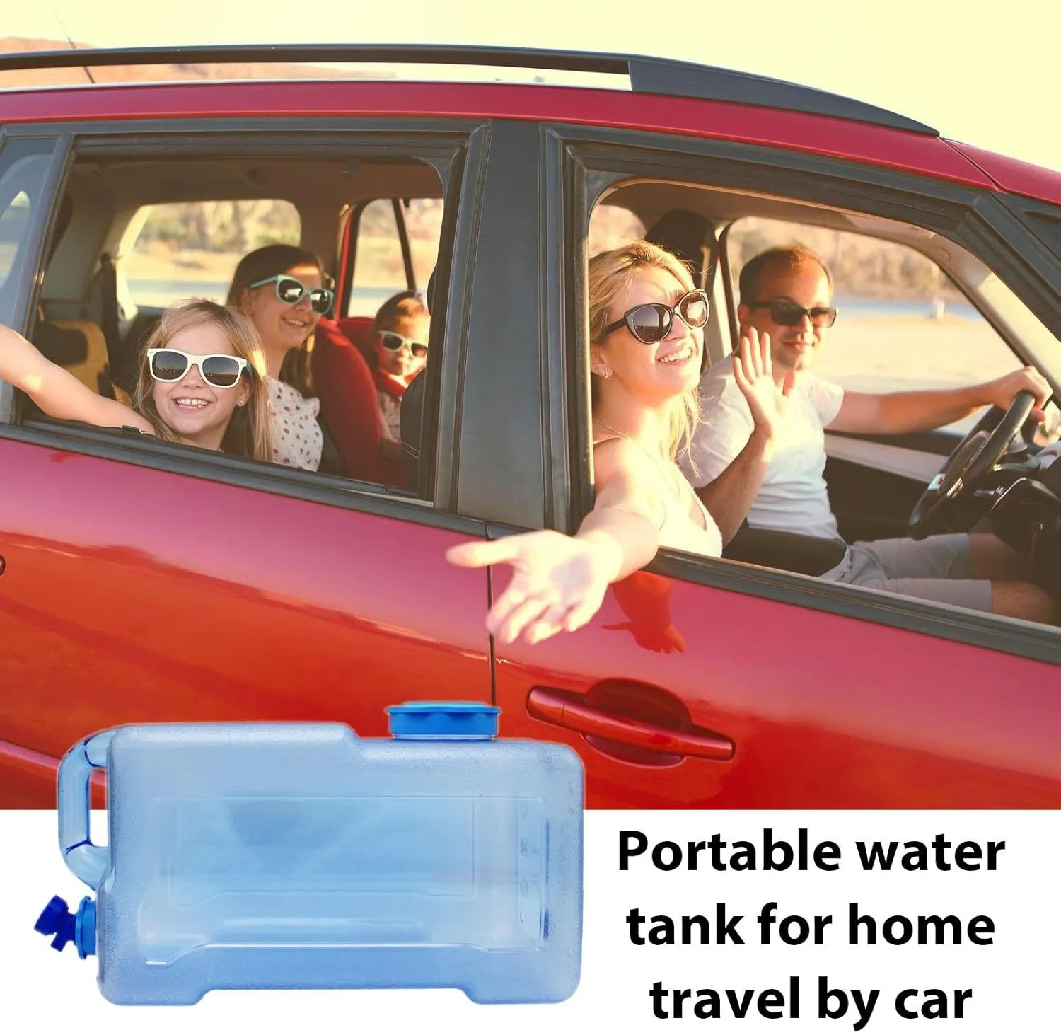 Camping Water Jugs - Portable Water Jugs With Spigot, Cleaning Conveniently Handheld Water Tank | Ergonomic Handles Water Containers Jug, Camping Water Storage Carrier For Camping, Travelling
