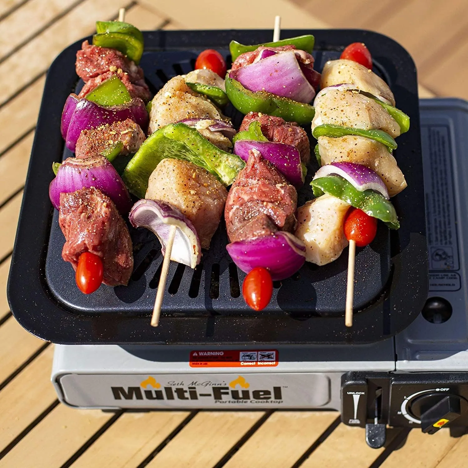 CanCooker Portable Conversion Grill for Multi-Fuel and Portable Cooktops, Black, 12 x 12 x 3