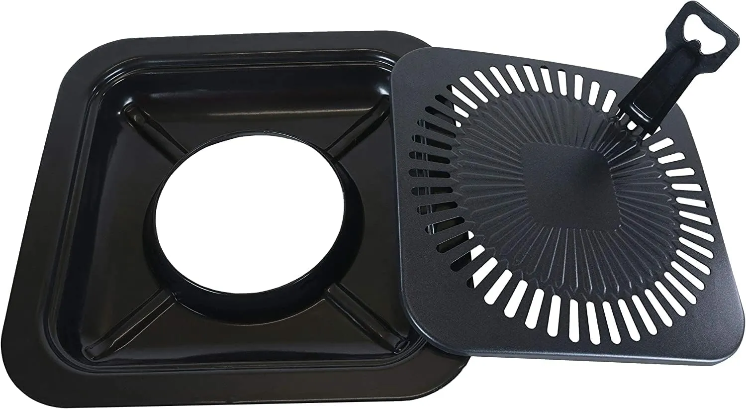 CanCooker Portable Conversion Grill for Multi-Fuel and Portable Cooktops, Black, 12 x 12 x 3