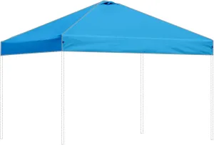 Canopy Replacement Top Outdoor for 10x10 Pop up Tent only Silver Coated Cover with Ropes, Sky Blue