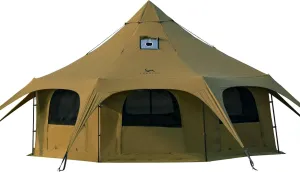 Canvas Bell Tent for Camping Wall Tent with Stove Jack Glamping Yurt