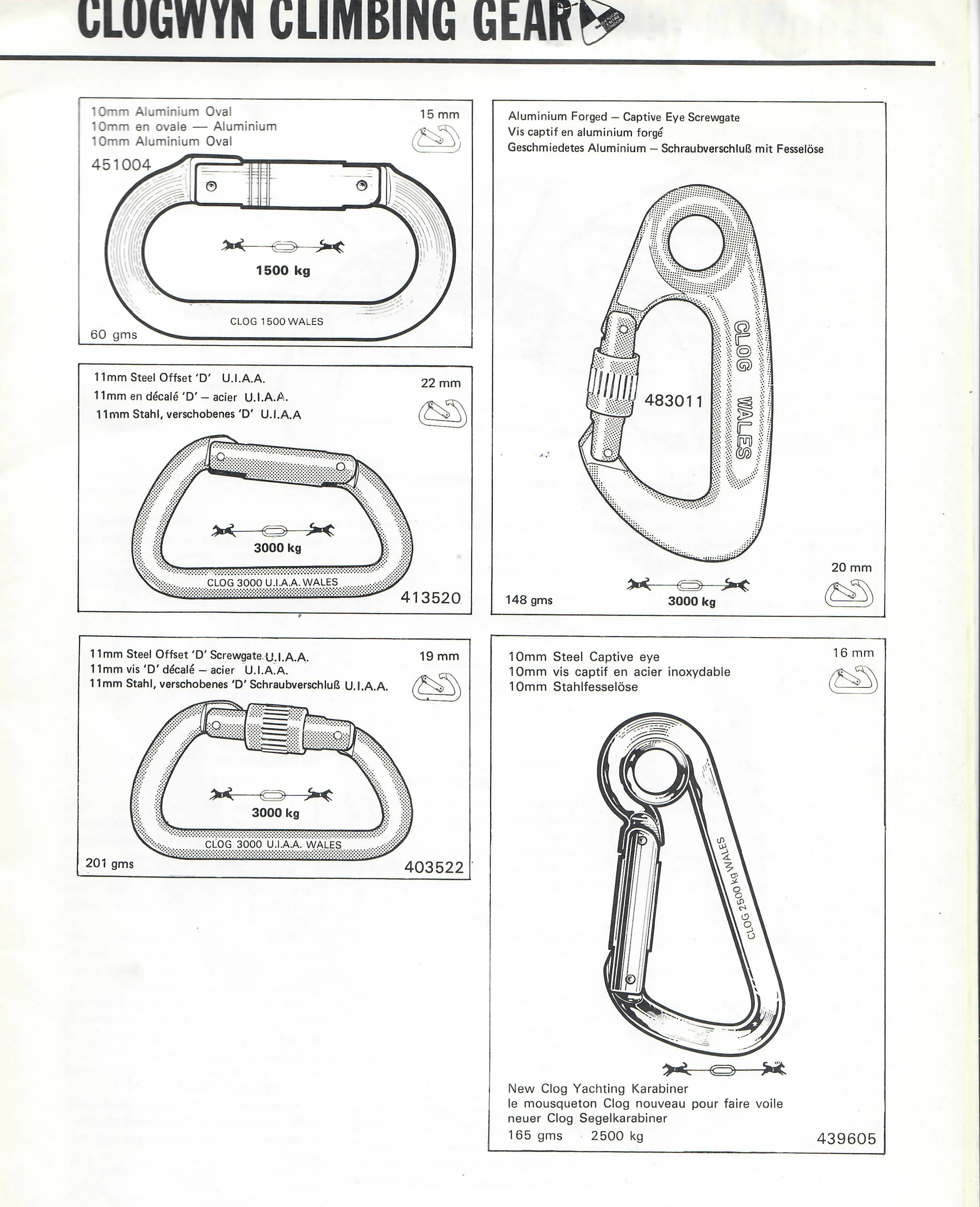 Carabiner D-shaped Screwgate