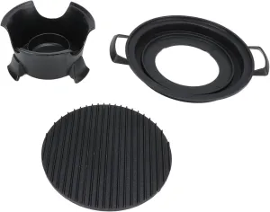 Cast Aluminum Hibachi Grill, Mini Grill Outdoor, Portable Charcoal Grill for Home Picnic, Camping