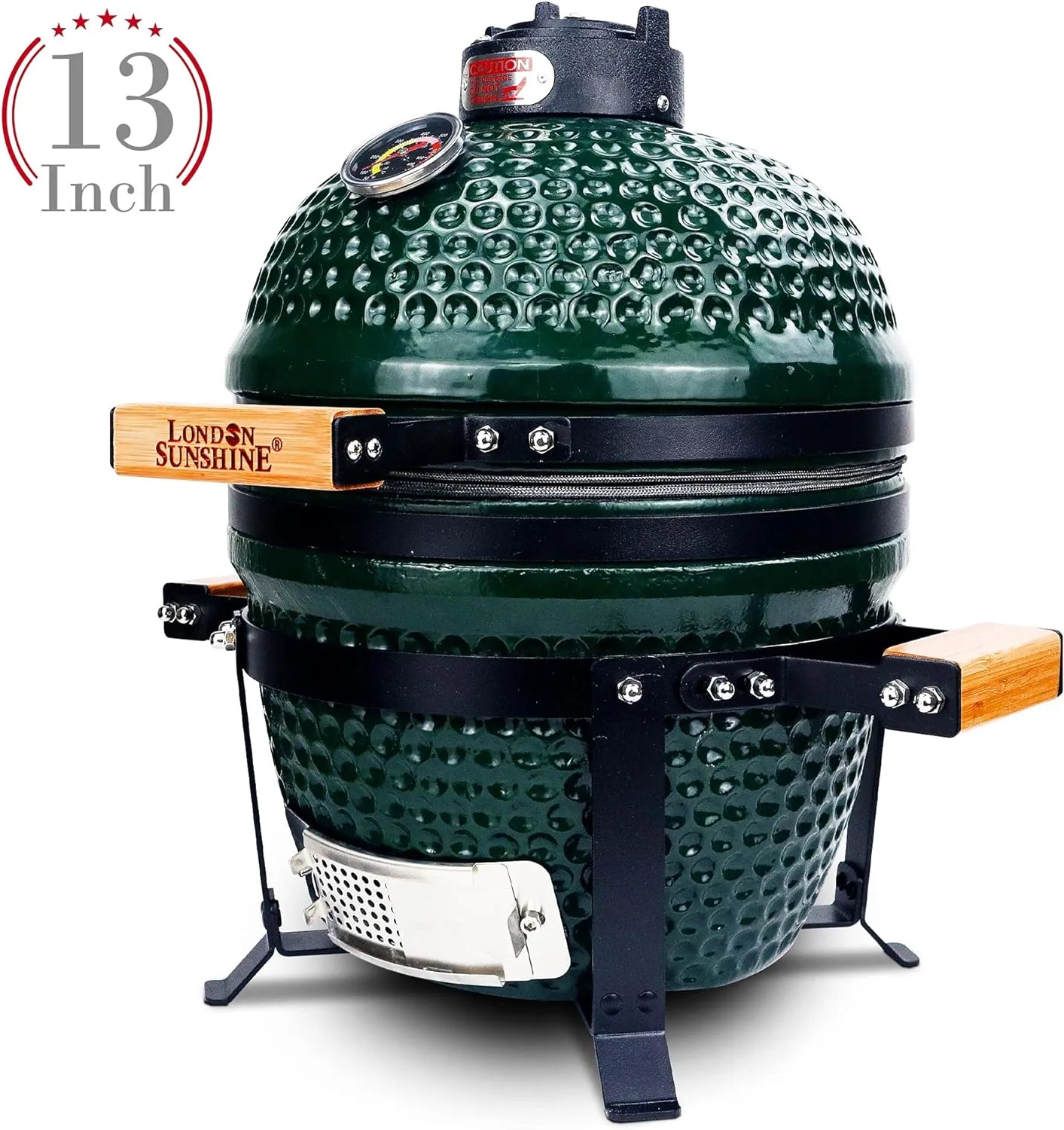 Ceramic Charcoal BBQ Kamado Griller - Portable Tabletop The Cadet Series Smoker