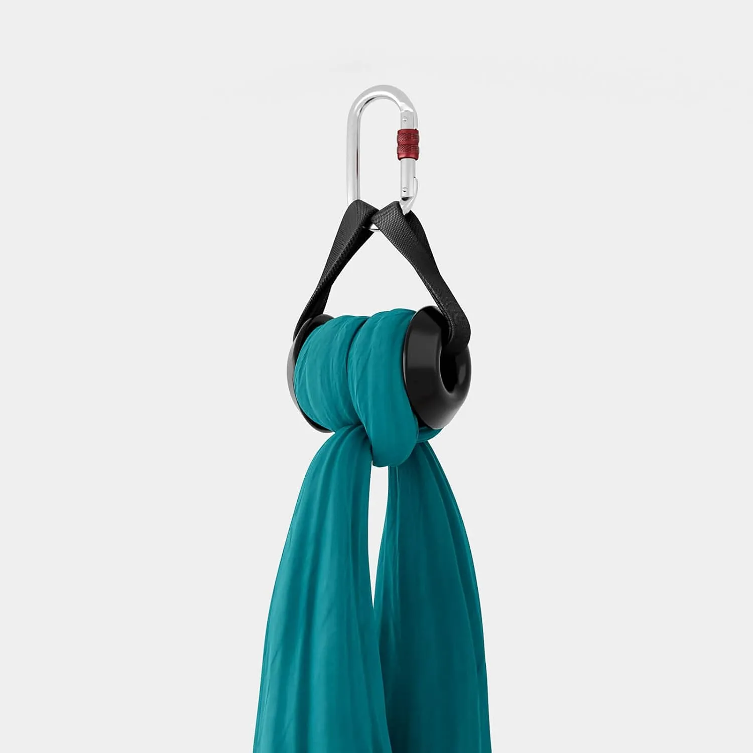 Certified Aerial Fabric Hook with Anchor Ring and Screw-Lock Carabiner